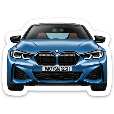 BMW M430i G22 in arctic racing blue colour sticker
