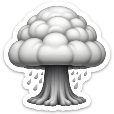 Can we make a nuclair bomb musroom cloud emoji sticker