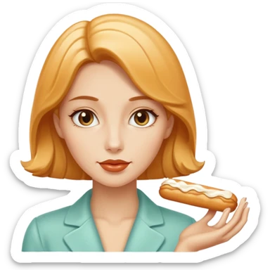 Female and Butterscotch éclair combined  sticker