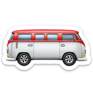 Side view.Mattel hot wheels Volkswagen Kool Kombi.tooned.sports car.red sticker