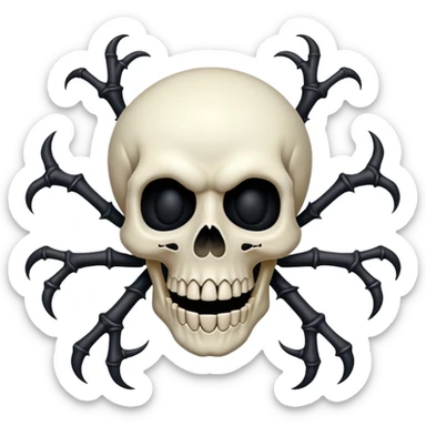 Halloween spooky sticker