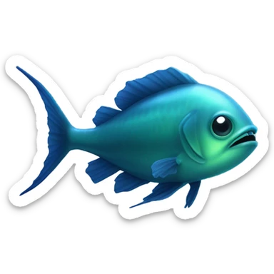 abyssal fish sticker