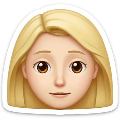 Person nodding sticker