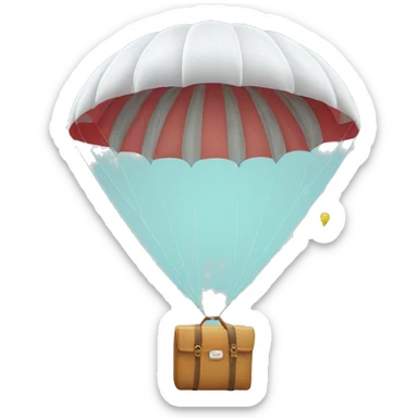 Retirement parachute  sticker