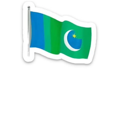 Uzbekistan’s flag sticker