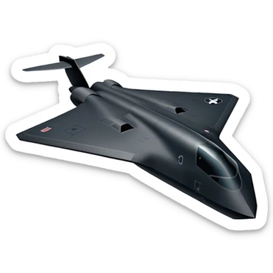 Military Bomber - B-2 Spirit - Northrop Grumman (Model Year: 2021) (Iconic colour: Stealth black) sticker