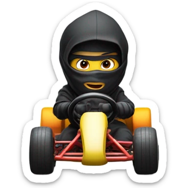 Karting ninja sticker