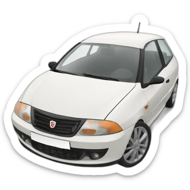 White Seat ibiza 2005 model sticker