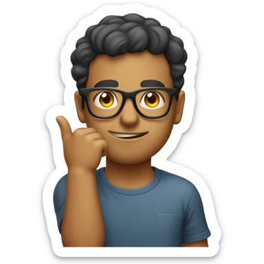 nerd sucking thumb sticker