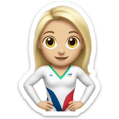summer olympics girl gymnastics sticker