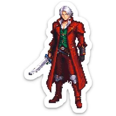 Dante Sparda from Devil May Cry sticker