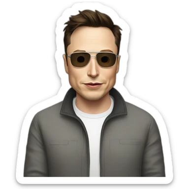 elon musk doing drugs, for educational purposes only, inclusiveness and positive, LGTBQ+ sticker