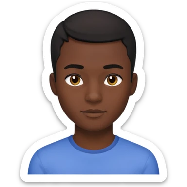 Black darkskin seventeen man   sticker