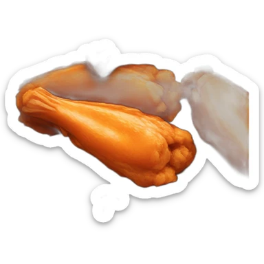 Buffalo chicken wings close-up sticker