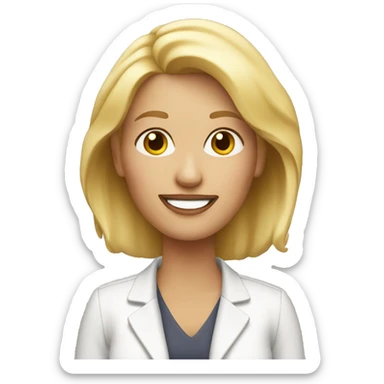 blond-50 years old-woman sticker