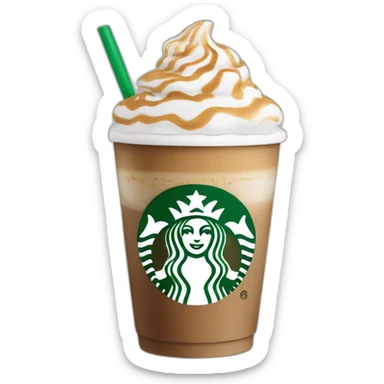 Starbucks latte sticker