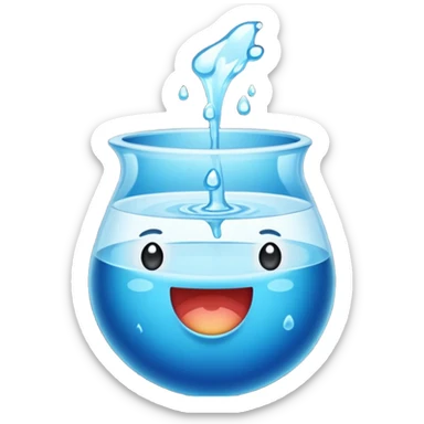 Quero que, com base nos emojis da apple, crie um emoji de gelo derretendo sticker