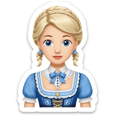 Bier dirndl sticker