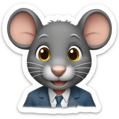 Un rat étudiant sticker