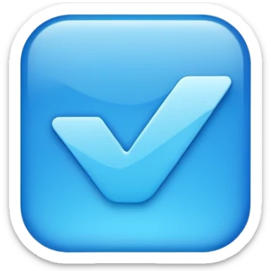 blue tick sticker