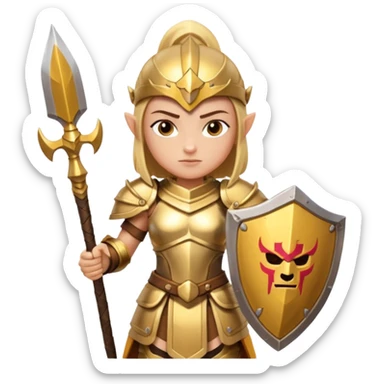 clash of clan royal champion sticker