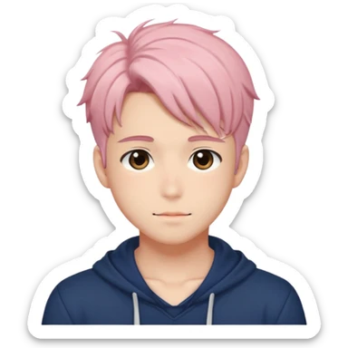 Shiny Blushing Cute Sexy Handsome Shoujo Anime Man Trending Style Cottagecore  sticker