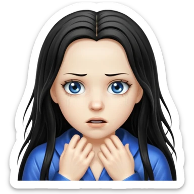 Samara in the ring movie sticker