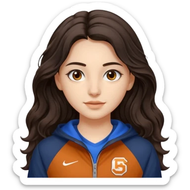 ben bir kızım yaşım23.saçlarım ortadan ikiye ayrık,koyu kahverengi uzun dalgalı saçlı,kahverengi gözlü,küçük burunlu,1 68 boyunda,giyinişim sportif ve tarz sticker