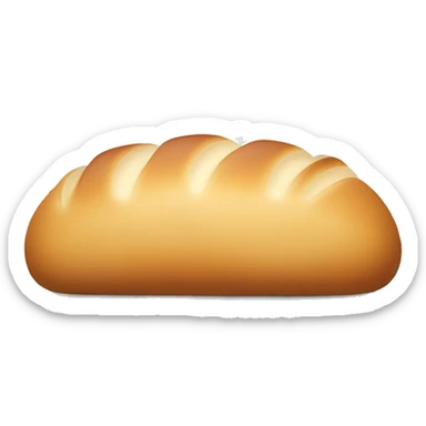 A fresh loaf of bread, with steam rising, symbolizing homemade warmth. sticker