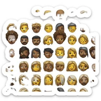 Futuristic emojis which are not in existing  sticker