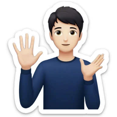 Each particle his universe. He reaches out with hand', touching one, knowing that everything he does stays in this space forever. universe around him. A young man in a vast, dark starry universe, surrounded by floating particles of light space.  sticker