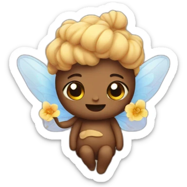 Poo emoji Fairy sticker