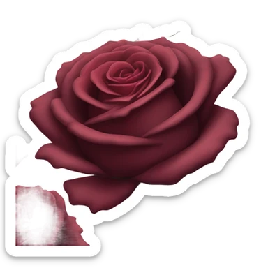 Bouquet of dark red roses pink  sticker