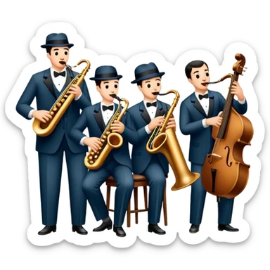 1920’s Chicago Jazz band sticker