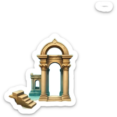 The Lost Island of Atlantis sticker