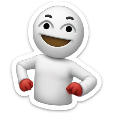 Bonhomme qui fais un dab sticker