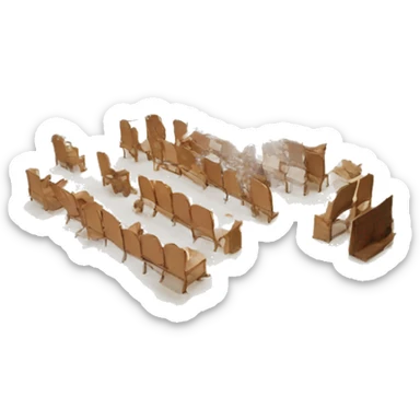 stage maquette scenography model sticker