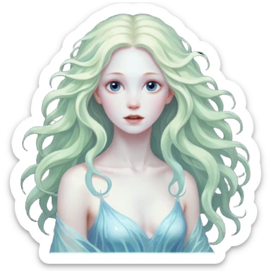 aesthetic brilliant divine lighting, oil paint  -  hieronymus bosch phantasmagoric mutated beautiful ethereal body of nymphs sticker