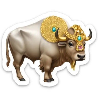 Wealthy buffalo sticker