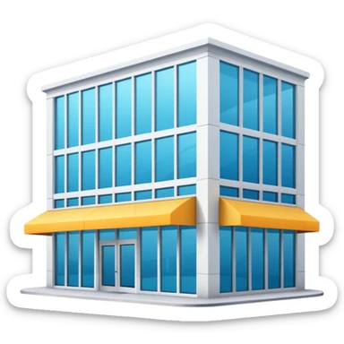 Card Market shop building sticker