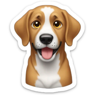 Perro gritando no vas  sticker