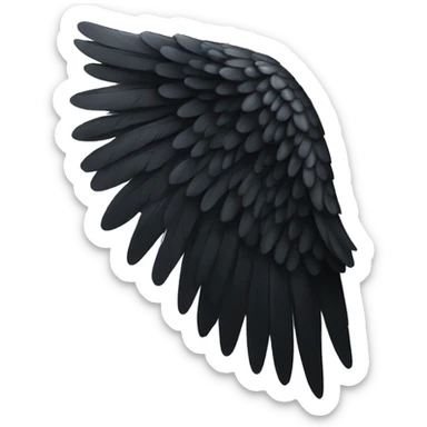 black angel wing sticker