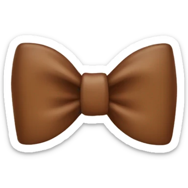 brown bow emoji sticker