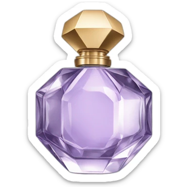 Iconic Octogonal Crystal Fragrance Bottle sticker