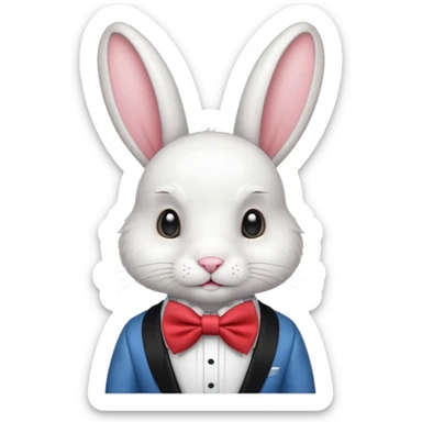 Coelho de laço sticker