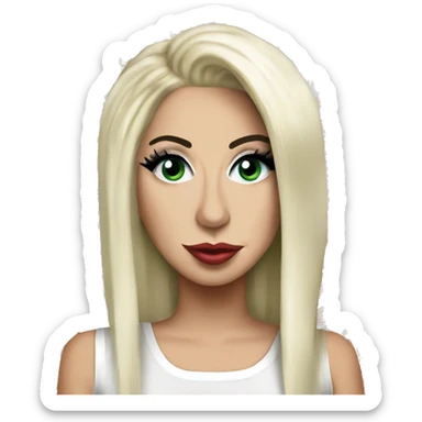 Poker face lady gaga sticker