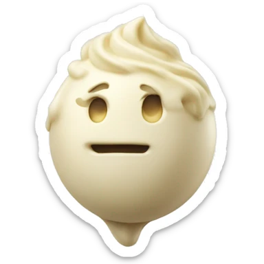 White Chocolate looking like an object from Battle for Dream Island: The Power Of Two sticker