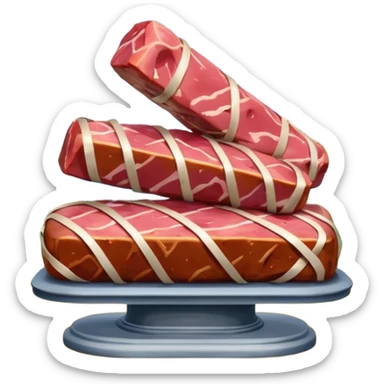  paris SPAM meat jeff koons style  sculpture art landscape painting  sticker
