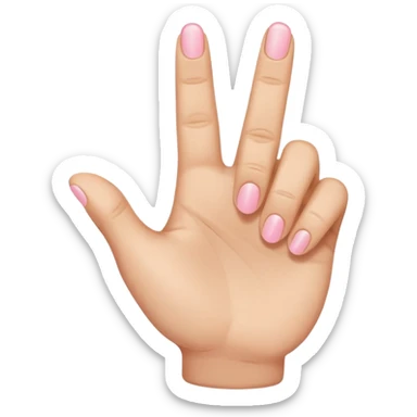 Like the middle finger flipping off emoji but with the pinky finger only (pinky finger flipping off) sticker