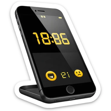 Phone with a clock (showing time passing)



 sticker